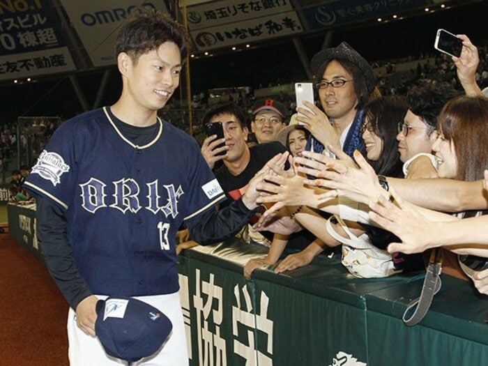 ダルに「一番だわ」と言わしめた男。1年目・山岡泰輔が既にエースの気配。＜Number Web＞ photograph by Kyodo News