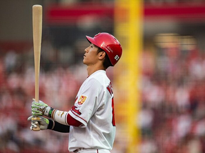 「3番は丸さんのイメージが強い」カープで高まる西川龍馬への期待。＜Number Web＞ photograph by Nanae Suzuki