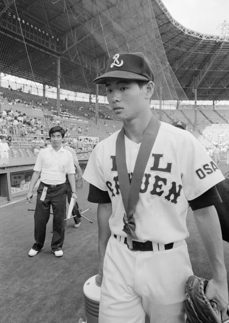 甲子園で敗れた桑田。その後、2度の敗因を知りたいと取手二高を訪れた　©JIJI PRESS