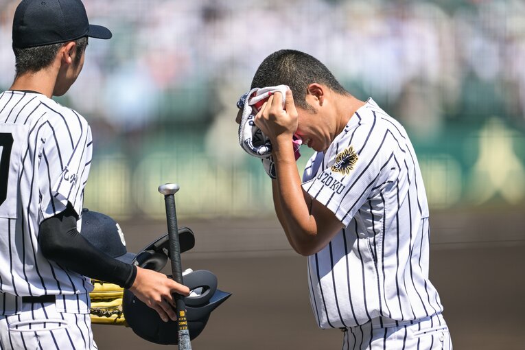 酷暑の中での球児（2023年撮影）　©Nanae Suzuki