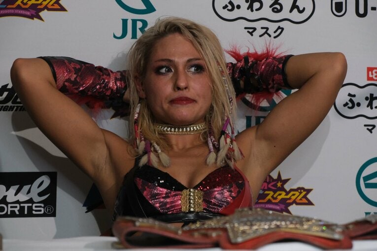 タイトルマッチは“朱里との作品”だった…新王者・ジュリアはスターダムをどう“引っかき回す”のか？ 異例のアピール「全員覚悟しとけよ！」(75)