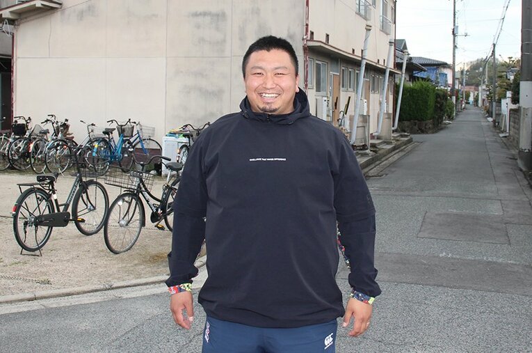 2019年1月から監督に就任した田中春助監督。フッカーとして同校の花園初出場にも貢献している（2020年春撮影） ／ photograph by Yu Takagi