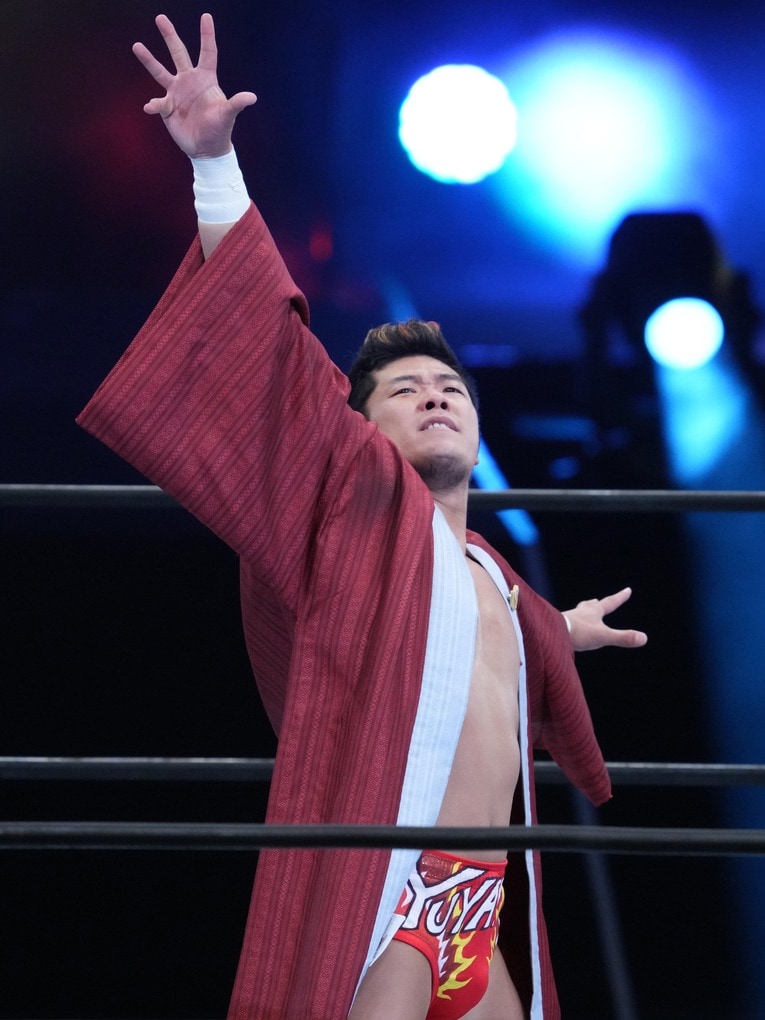 入場した上村優也　©Essei Hara