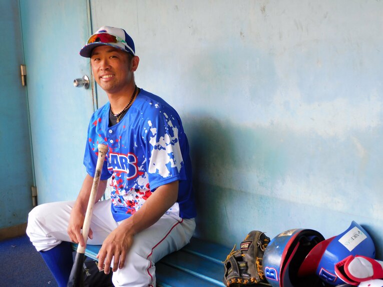 埼玉武蔵でプレーする清田　©Haruka Sato