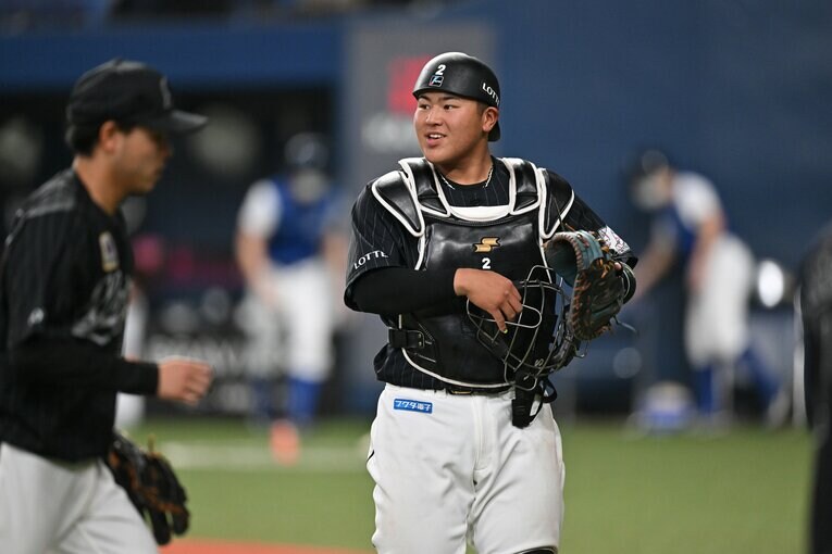 千葉ロッテ・松川虎生　©︎Hideki Sugiyama