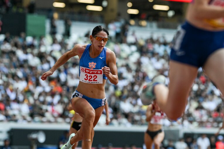 優勝候補の筆頭として挑んだ初の日本選手権で3位となったフロレス　©Nanae Suzuki