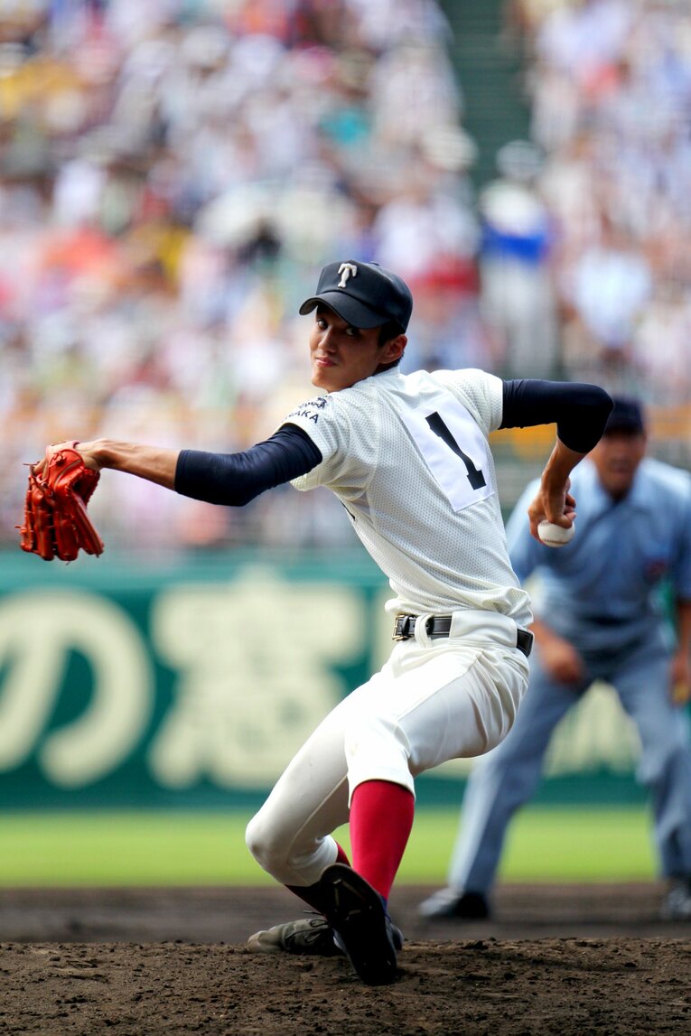 決勝の舞台でも150キロ超を連発し、光星学院を3-0で完封　©︎Toshihiro Kitagawa/AFLO