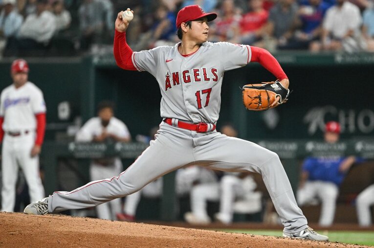 今季は投手としても7勝4敗、防御率3.32、奪三振132という成績を残している大谷翔平（7月6日現在） ／ photograph by Nanae Suzuki