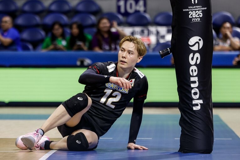 まさかの敗戦に動じず、“切り替え”を強調した高橋藍　©︎Mark Fredesjed Cristino/Getty Images