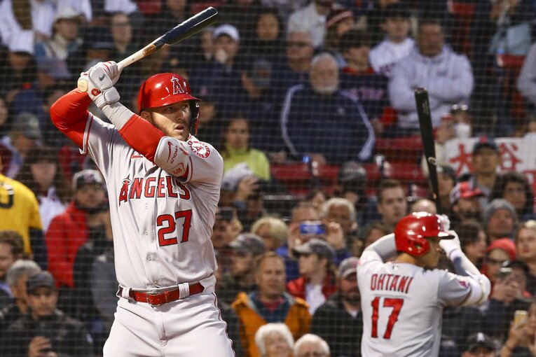 “最強打者”トラウトと大谷　©Getty Images