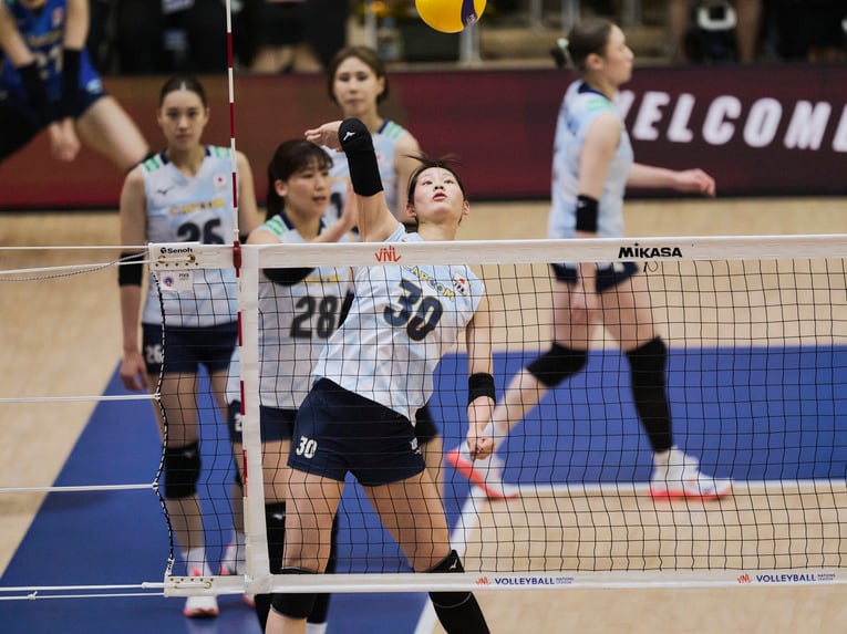 バレーボールネーションズリーグ 韓国戦　©︎Yuki Suenaga