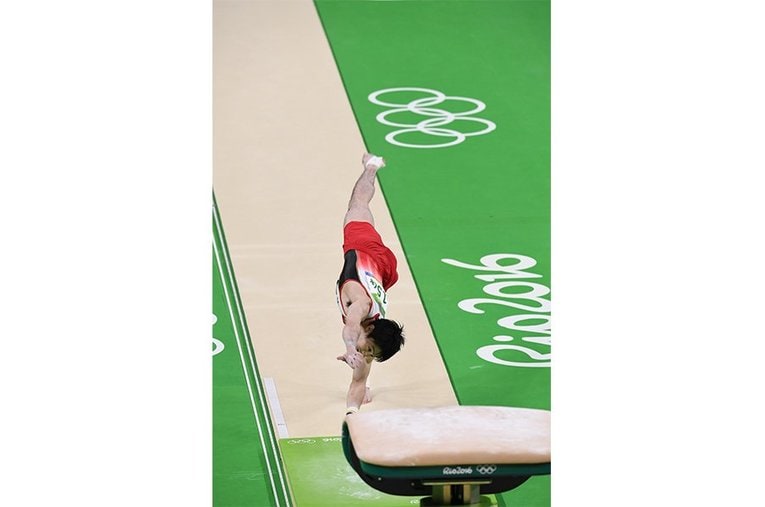 リオ五輪の内村航平 ／ photograph by JMPA