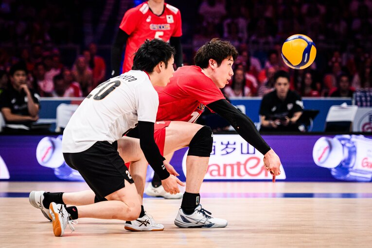 石川祐希（VNL決勝フランス戦）©︎Volleyball World