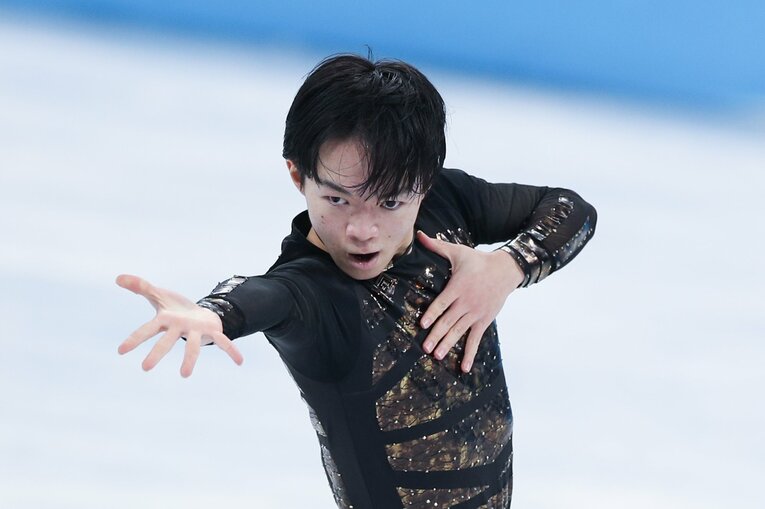 18歳にして銀メダルに輝いた鍵山。ゲイブル氏もその成長を楽しみだと語る　©Getty Images