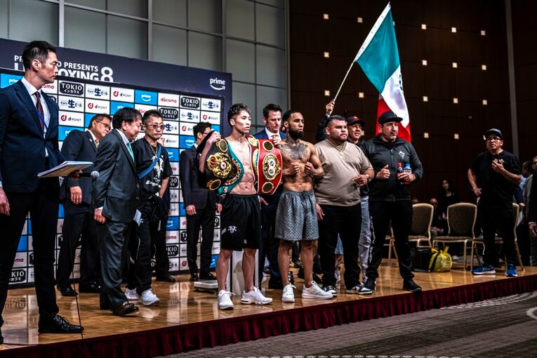 井上尚弥vs.ルイス・ネリ。5月5日の前日計量　©Takuya Sugiyama