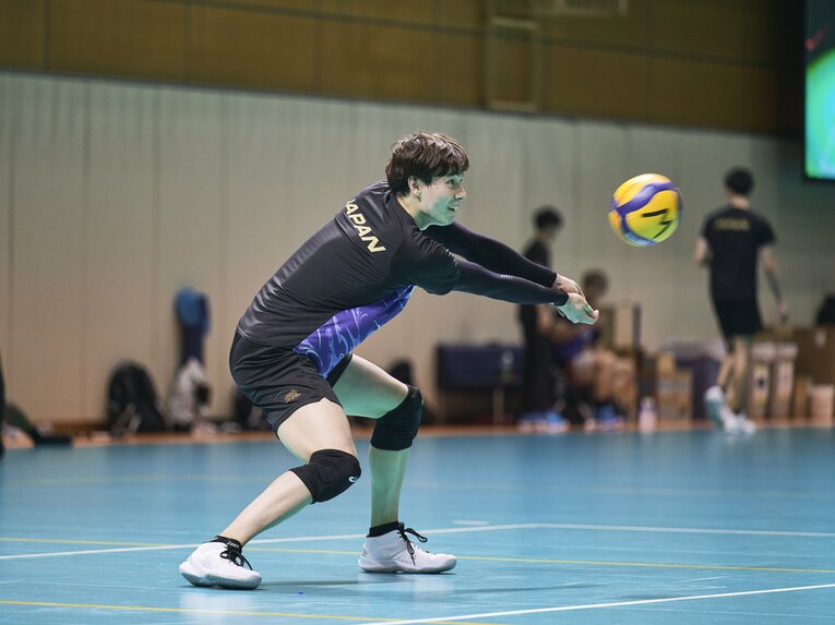 髙橋藍（日本代表合宿の練習風景）©︎Yuki Suenaga