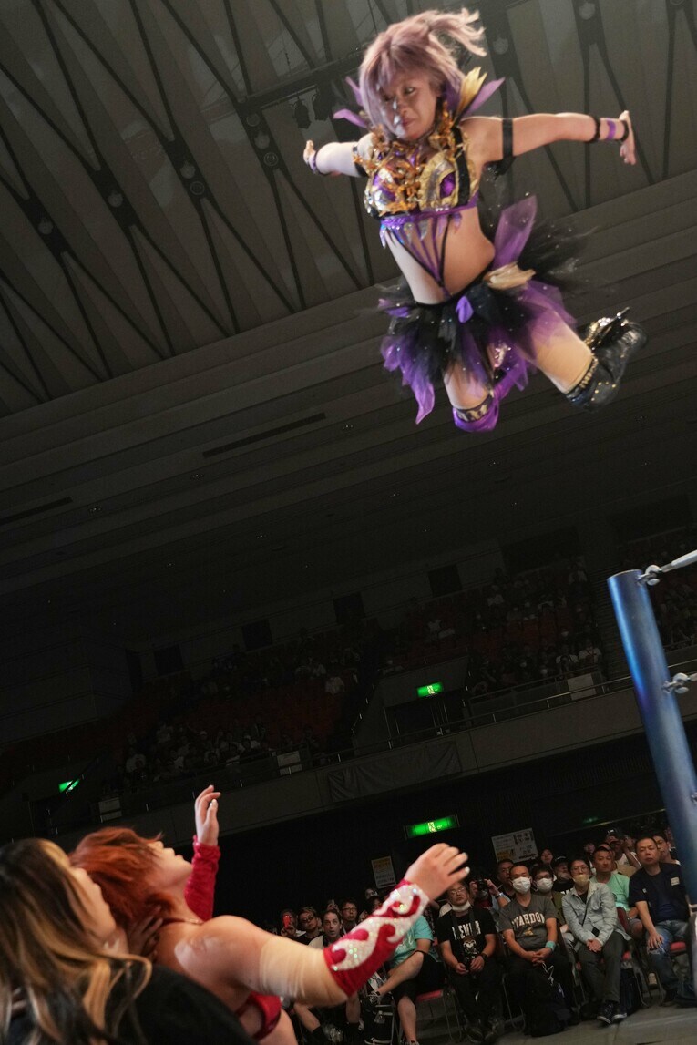 中野たむvs.舞華　©Essei Hara