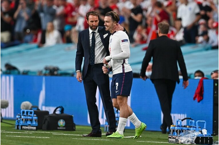 サウスゲート監督とグリーリッシュ©Getty Images