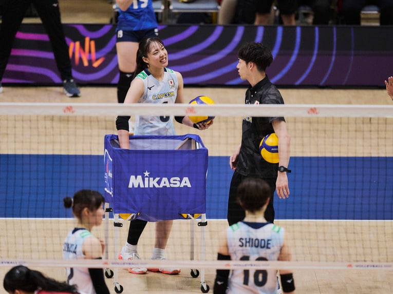 バレーボールネーションズリーグ 韓国戦　©︎Yuki Suenaga