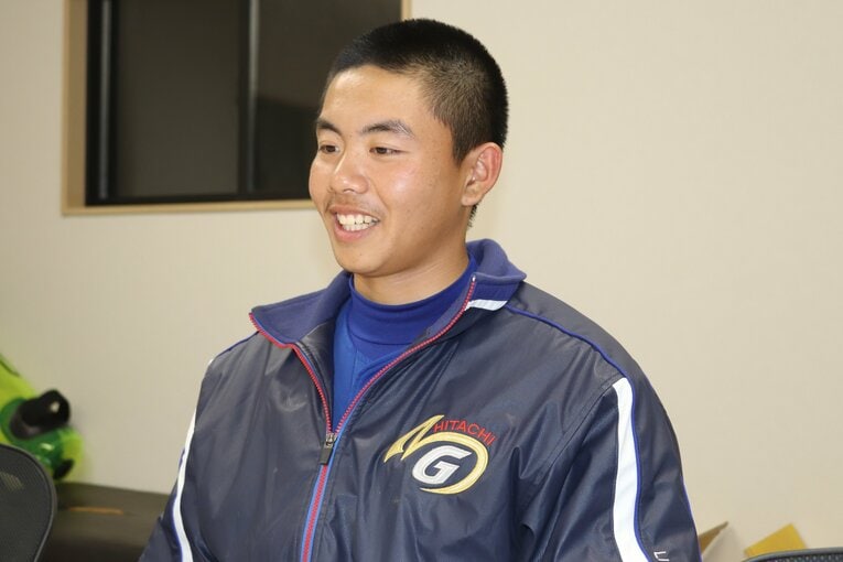 インタビューに答える李は日本語能力も高い ©Yu Takagi