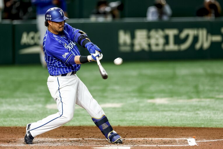 2023年、2度目の首位打者に輝いた宮崎　©Kiichi Matsumoto