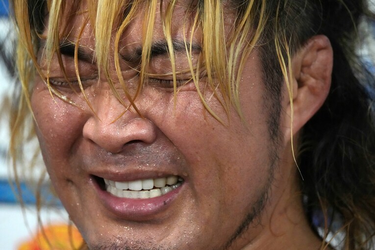 内藤哲也からの久しぶりの勝利に、思わず感極まる棚橋弘至