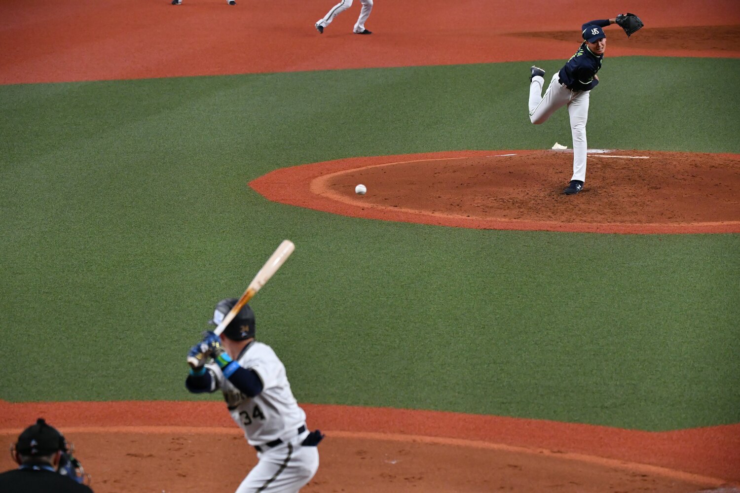 奥川は日本シリーズ第1戦でも堂々たるピッチングを見せた　©Hideki Sugiyama