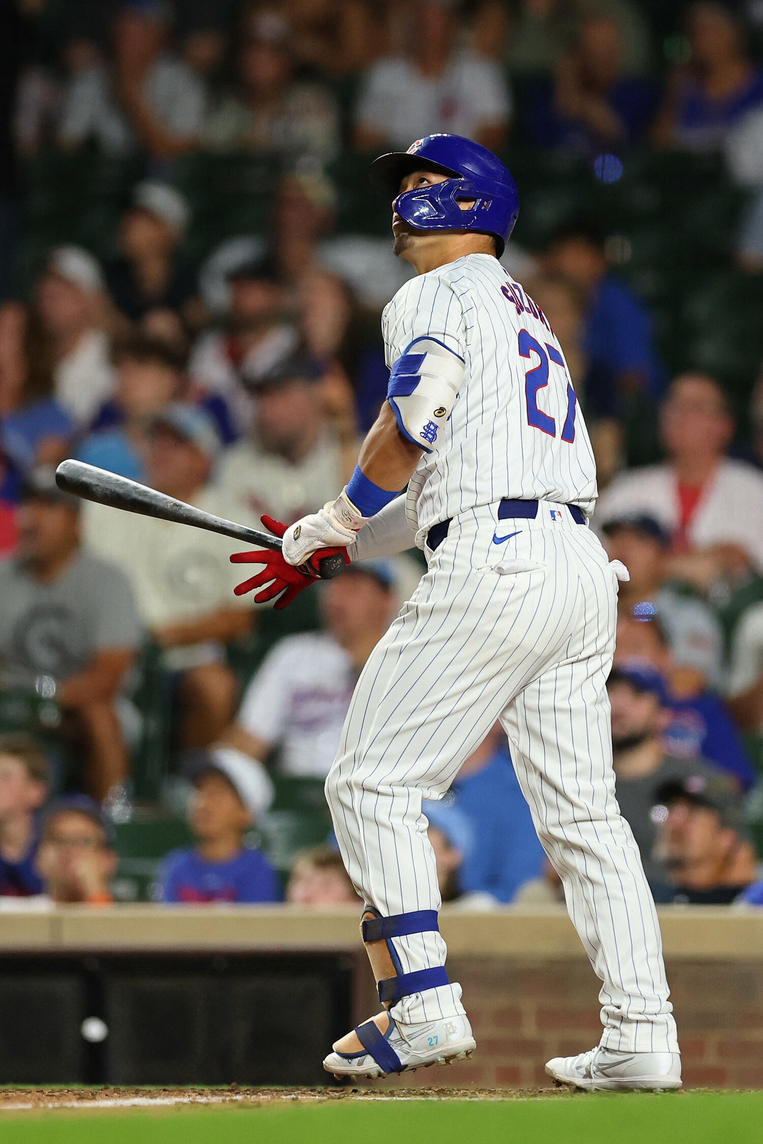 現在、シカゴ・カブスで活躍する鈴木誠也選手　©︎JIJI PRESS