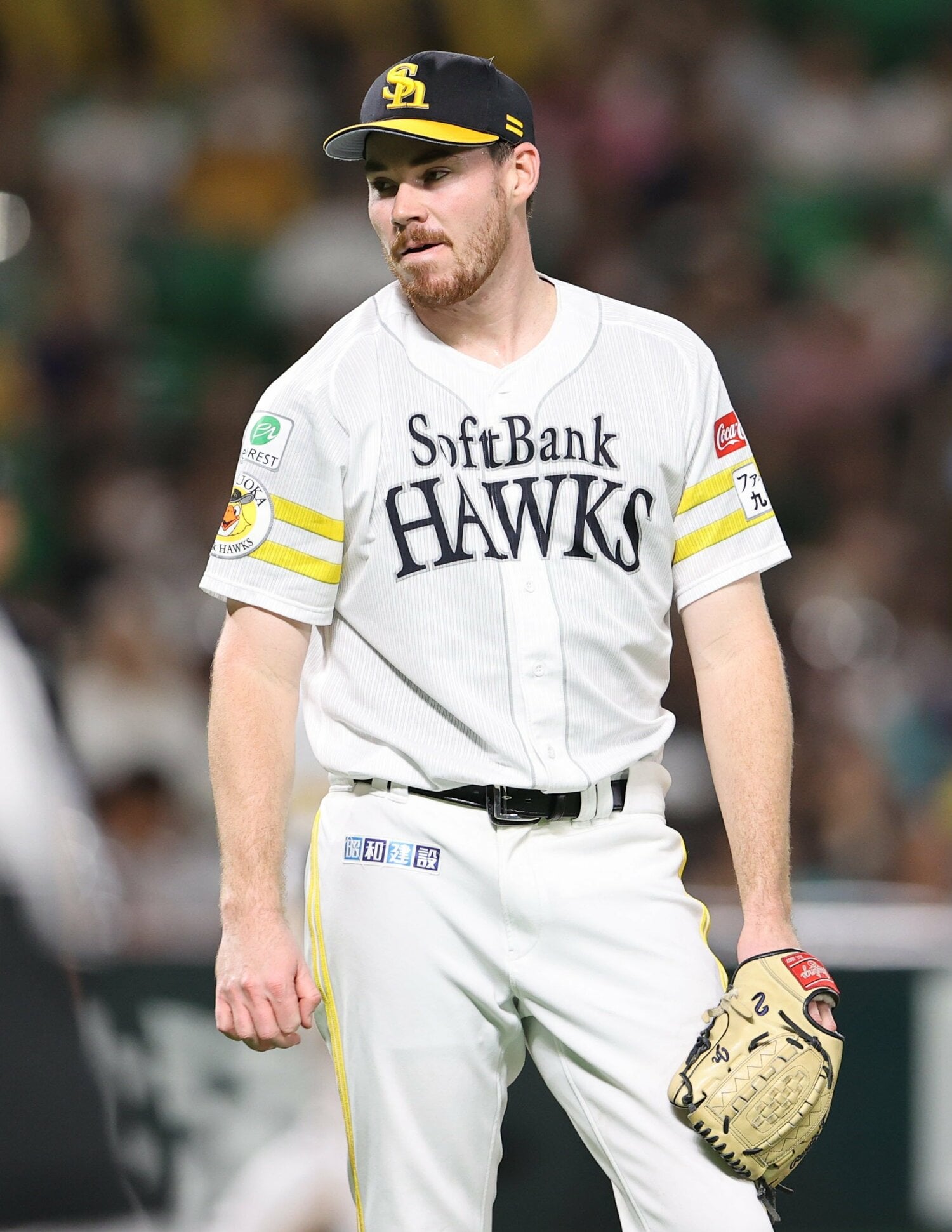 昨年9月5日の登板、対ロッテ戦。4回4失点で敗戦投手に ©JIJI PRESS