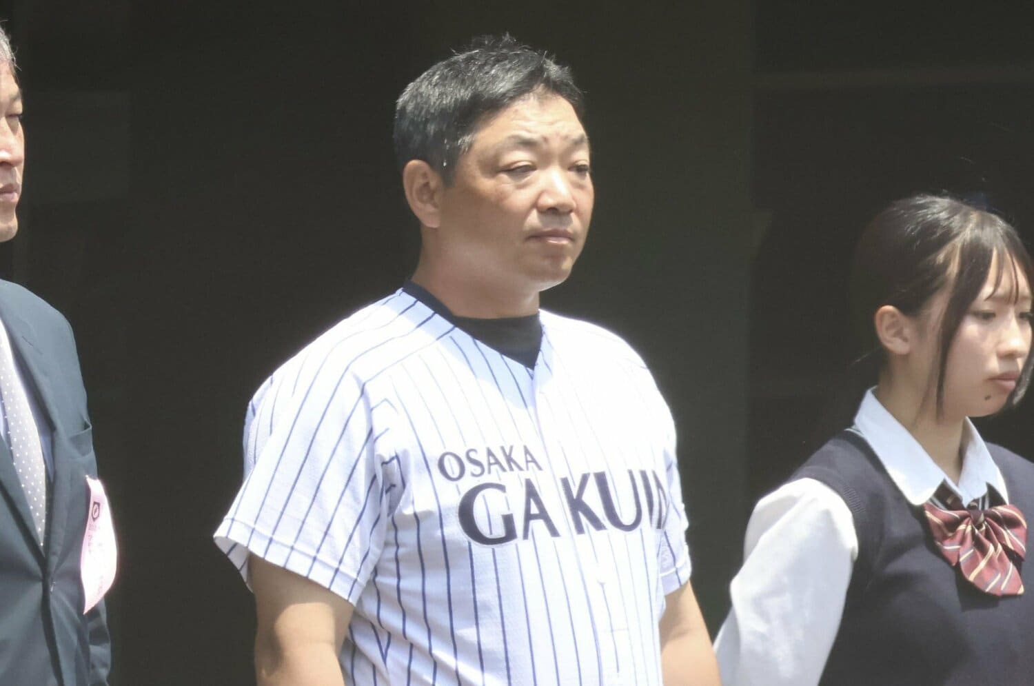 秋季大会で大阪3位だった大阪学院大高の辻盛監督　©KYODO