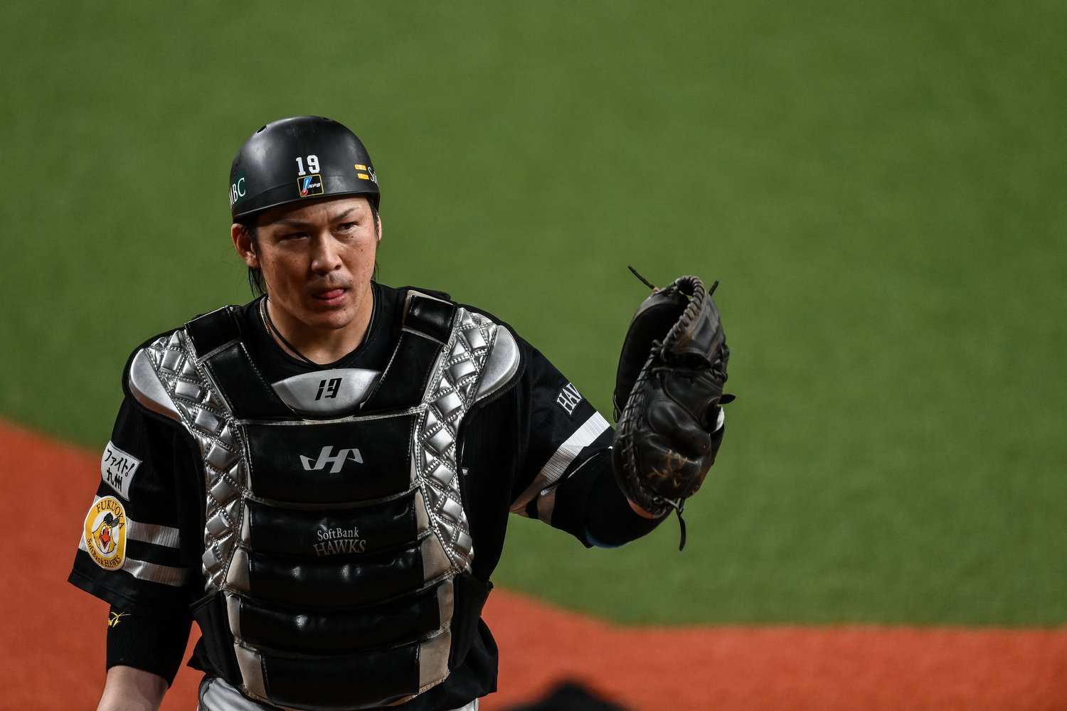 第二戦ではシリーズ初本塁打を放った甲斐　©Nanae Suzuki