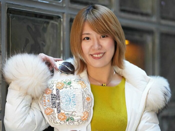 「プロレスを続けるか悩んでいた」マリーゴールド“白いベルトの王者”の苦悩「もうドン底を味わいたくない」桜井麻衣はなぜ“覚醒”したのか？＜Number Web＞ photograph by Essei Hara