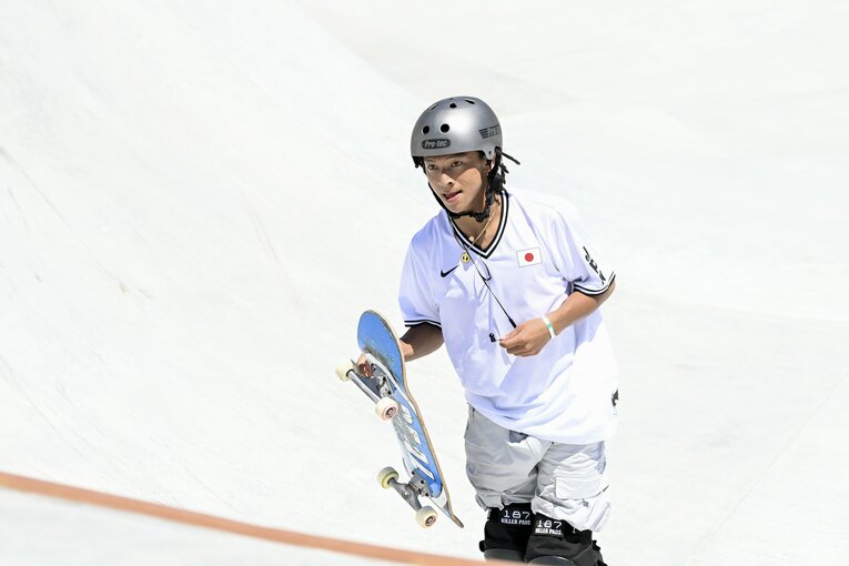 前人未踏の“二刀流ライダー”として、東京五輪のスケートボードに挑戦した平野歩夢　©JMPA