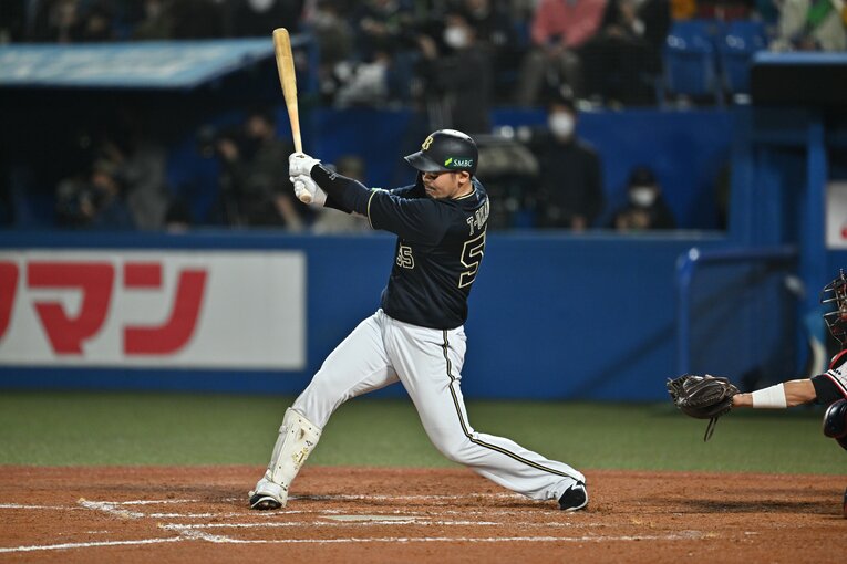 2022日本シリーズでのT-岡田　©Hideki Sugiyama