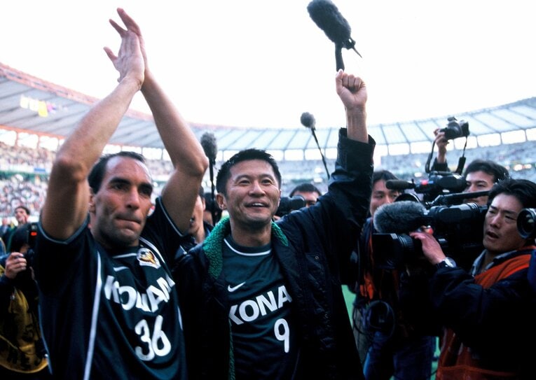 エジムンド＆武田修宏 ／ photograph by Koji Asakura