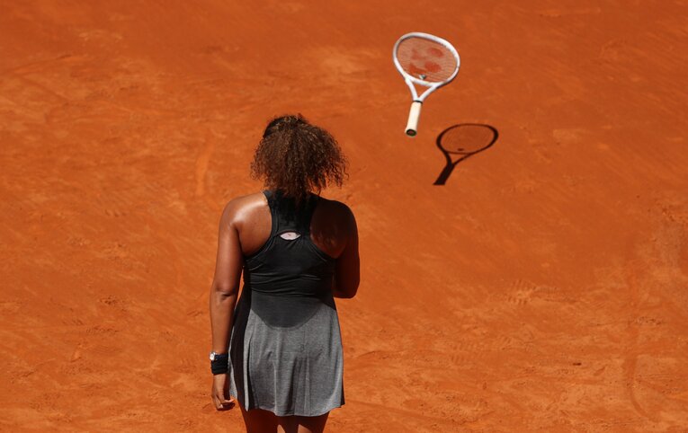 長時間の孤独な戦いを強いられるテニスは、非常にストレスフルな競技であることは間違いない　©Getty Images