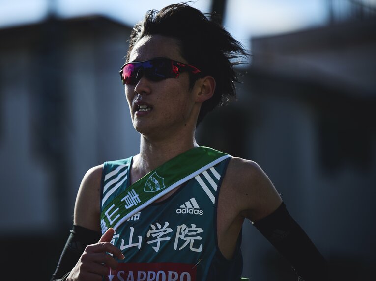 2年時は復路の8区を走って区間2位だった佐藤　©Yuki Suenaga