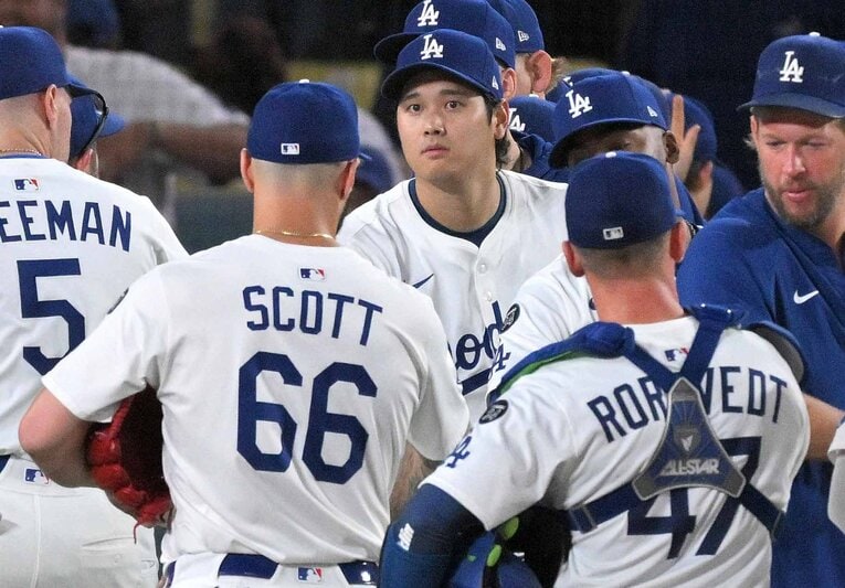 大谷とスコット、じつは同学年である　©JIJI PRESS