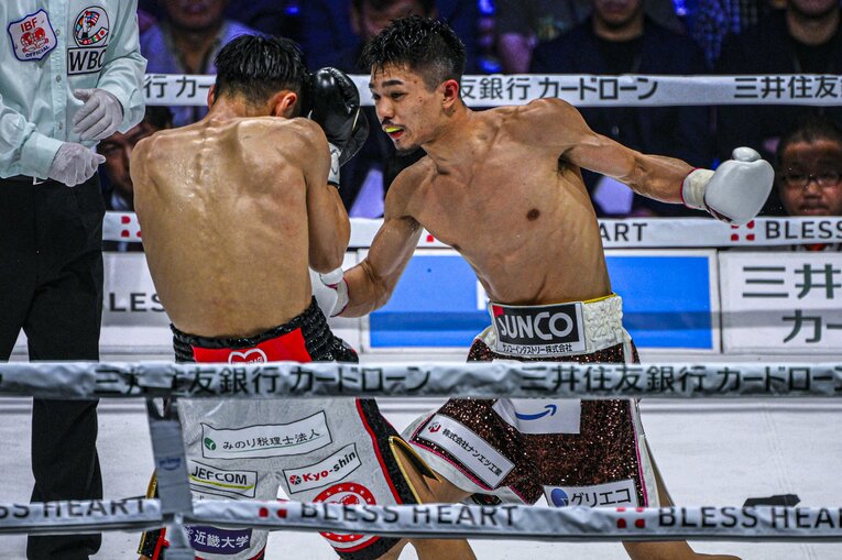 中谷潤人vs.西田凌佑（WBC・IBF世界バンタム級王座統一戦） ©Takuya Sugiyama