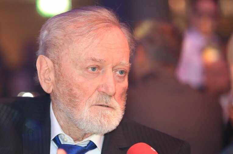 2019年にシュトゥルム・グラーツの110周年記念行事に参加したオシム。この時78歳。老いてなお眼光鋭い ／ photograph by AFLO