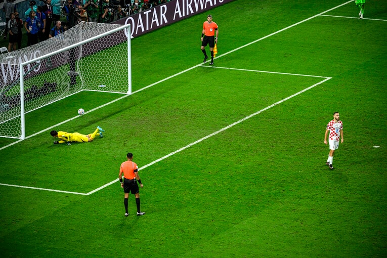 クロアチア戦PK　©Takuya Sugiyama／JMPA