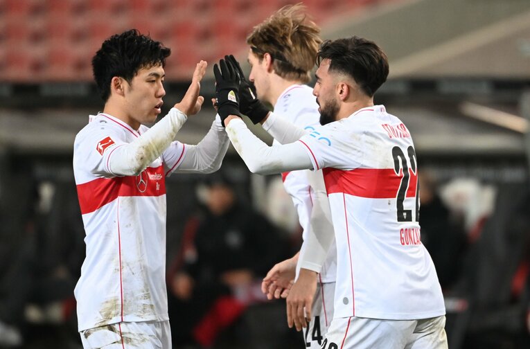 ブンデスリーガで前半戦の台風の目となったシュツットガルト ©Getty Images