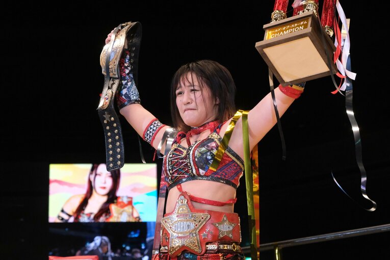 朱里vs林下詩美（2021年12月29日スターダム両国大会）　©Norihiro Hashimoto