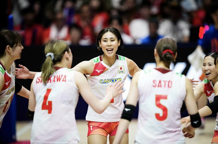 和田由紀子（VNLタイ戦）　©︎Volleyball World