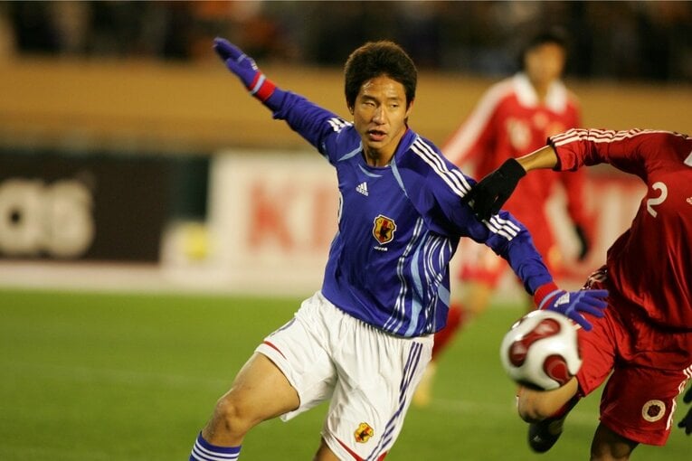 北京五輪最終予選時の平山。アテネ五輪は飛び級だったが北京五輪は出場を逃した　©Sports Graphic Number