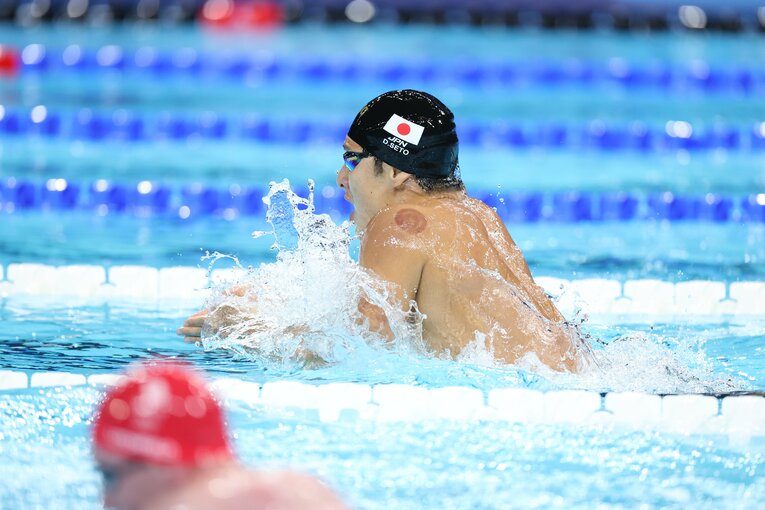 400ｍ個人メドレーで7位に入った瀬戸。序盤は王者・マルシャンを猛追するなど200ｍに期待を抱かせる泳ぎだった　©Ryosuke Menju/JMPA