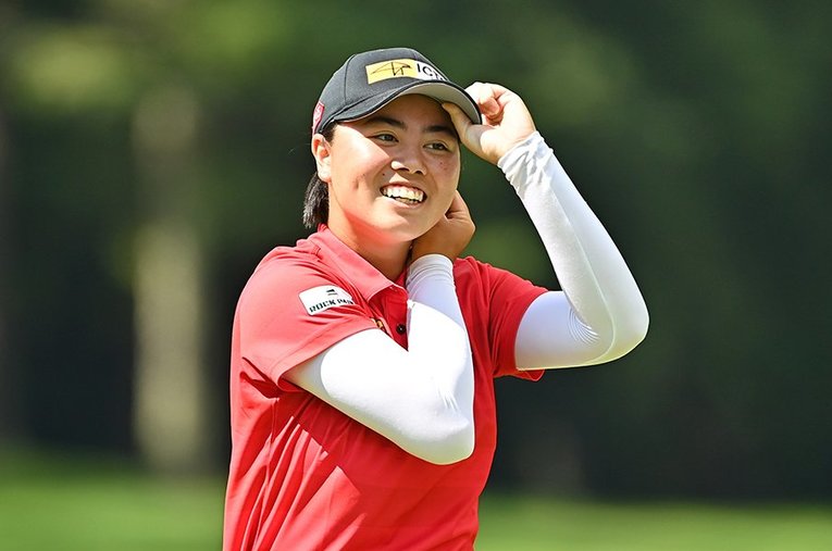 プロ2戦目にして国内ツアー初優勝を飾った笹生優花（2020年）©︎Getty Images