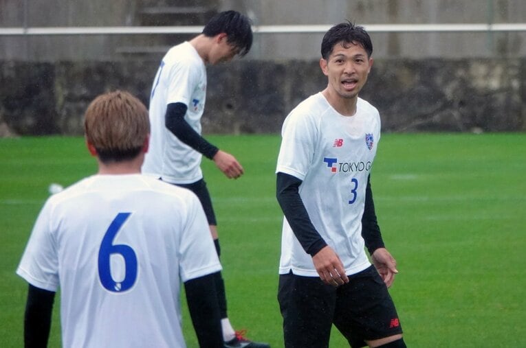 京都戦での森重　©F.C.TOKYO