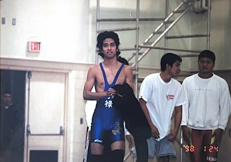 まだ線が細かった高校時代の砂辺光久　©Mitsuhisa Sunabe