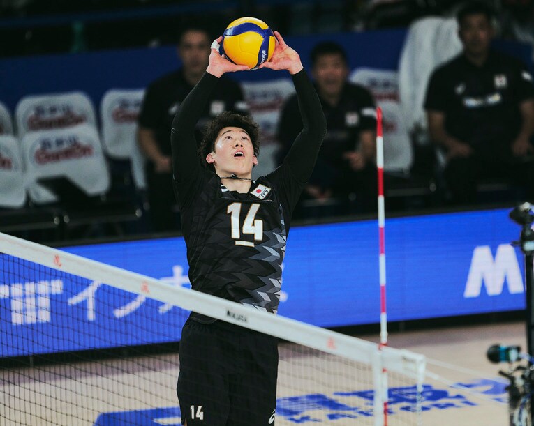石川祐希（VNLスロベニア戦）©︎Yuki Suenaga